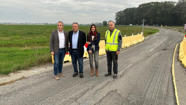 Sissa-Trecasali, a breve i lavori per la variante "Padana occidentale" della TiBre, sopralluogo prima del via