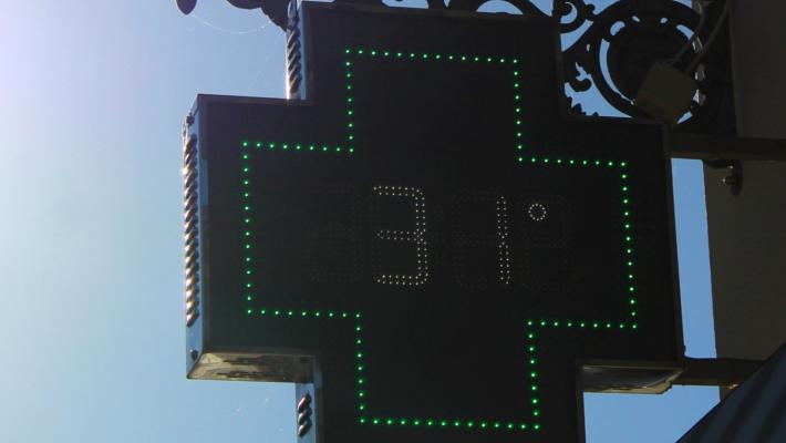 Toccati i 31 gradi in piazza a Zibello