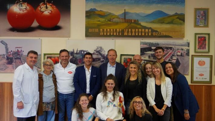 La super-campionessa in visita alla Rodolfi Mansueto
