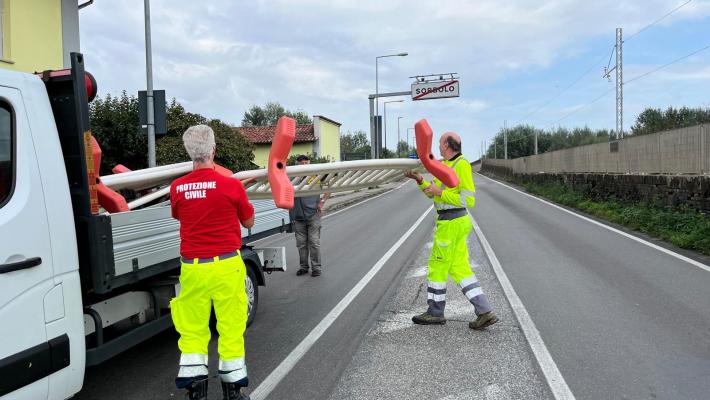 Sorbolo, riaperto il ponte sull'Enza. Ordine di evacuazione a Coenzo, in via Tomba, via Bersagneto e strada Chiozzola