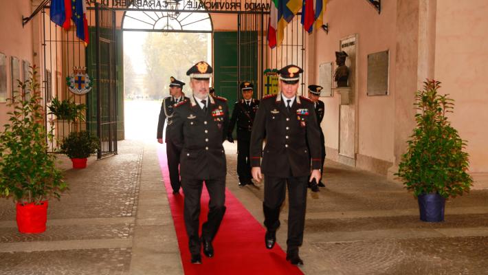 Parma: la visita del generale di corpo d'armata Maurizio Stefanizzi al comando provinciale di Parma