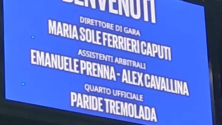 Il parmigiano Cavallina guardalinee a San Siro