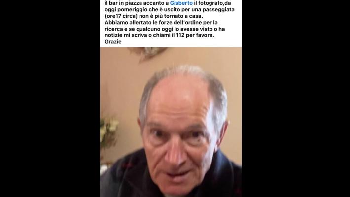 76enne scompare a Camaiore, la famiglia si rivolge a "Chi l'ha visto?"