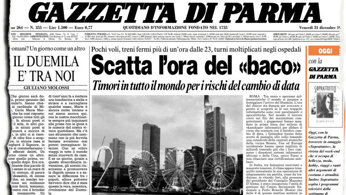 Il San Silvestro del «baco»: 25 anni fa anche Parma tremò per i possibili rischi legati al Millennium bug 