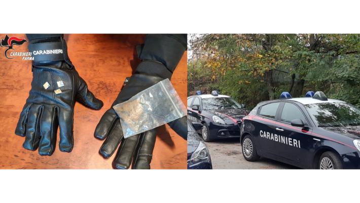 Parma: controllato dai carabinieri nel parco del naviglio è stato trovato con hashish e lsd camuffati da francobolli. denunciato 24enne