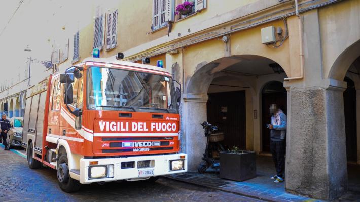 borgo delle colonne  incendio 