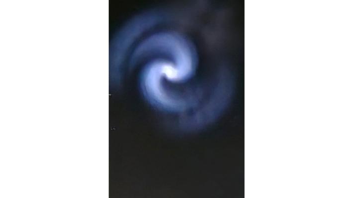 Una "misteriosa" spirale nel cielo (anche) del Parmense