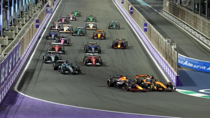 Gp  d’Arabia: vince Piastri, primo podio Ferrari della stagione. Terzo Leclerc