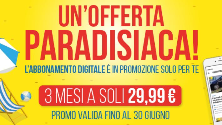Abbonati a 36€ per 3 mesi al nostro giornale