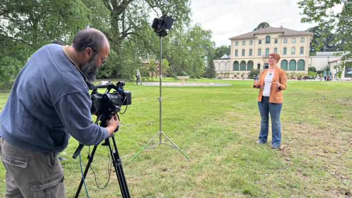 Il parco della Villa dei capolavori raccontato in diretta sulla Rai 