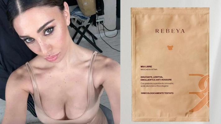 Belen lancia la sua maschera intima a forma di ali di farfalla