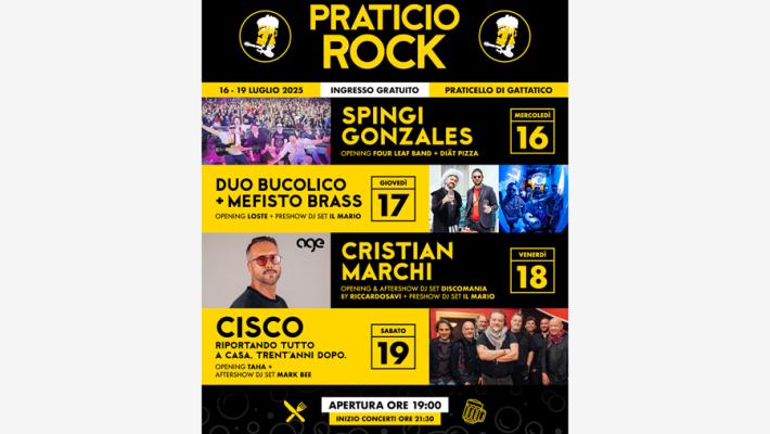  25° Edizione “Praticio Rock 2025”