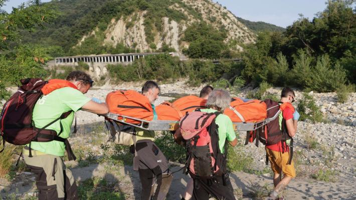 I soccorritori al lavoro a Citerna