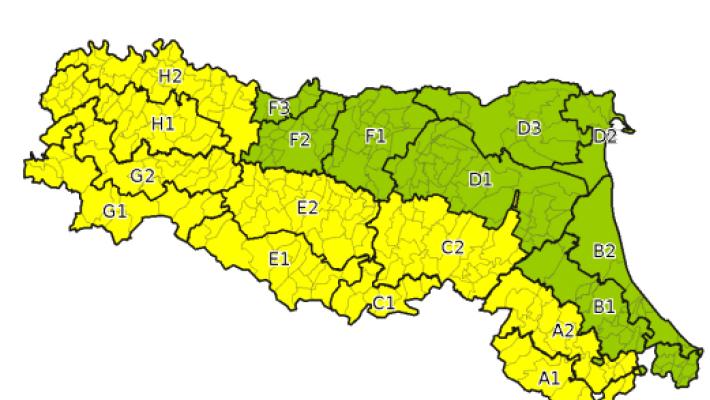 Temporali forti, per domani &egrave; allarme giallo 
