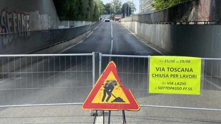 Via Toscana chiusa (fino al 29 agosto)