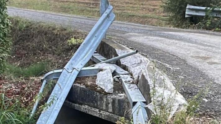 Ponte danneggiato a Busseto