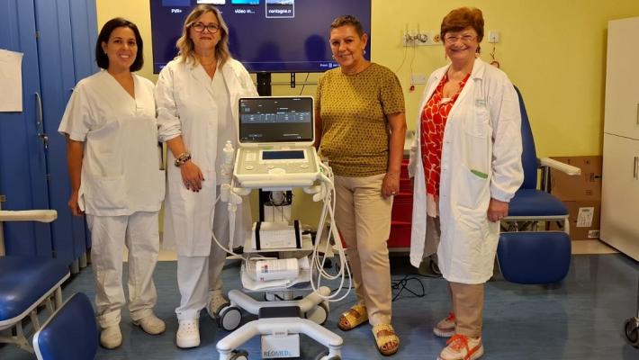 Un generoso gesto per la salute degli anziani: nuovo ecografo portatile alla Geriatria del Maggiore