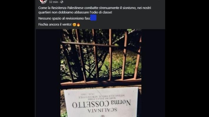 Divelta un'altra volta a Genova la targa dedicata a Norma Cossetto