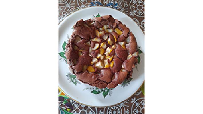 Delicata cioccolatina alle pere:  una torta morbida che piace veramente a tutti, grandi e piccini