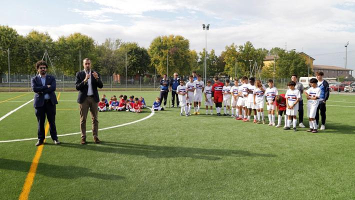 Inaugurato il nuovo campo da calcio a 7 in erba sintetica al Centro sportivo "Enrico Catuzzi"
