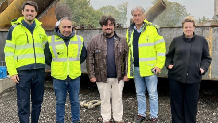 Nuovo ponte sullo Stirone sulla provinciale 12 a Castellina