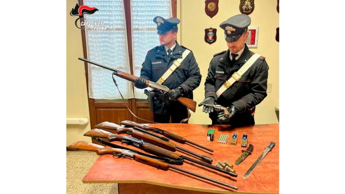 Sorbolo-mezzani: tragedia sfiorata, durante una lite in famiglia esplode un colpo di rivoltella detenuta abusivamente. Arrestato 70enne