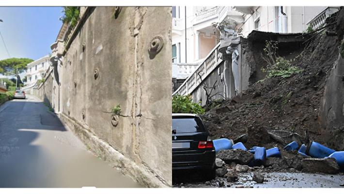 Maltempo in Liguria: tromba d'aria su Genova: caduti dei container al porto, a Pegli crolla un muro. Tre escursionisti dispersi