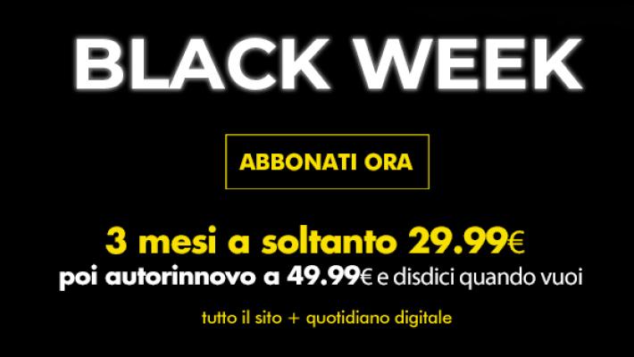 Promo BLACK WEEK: abbonamento digitale alla Gazzetta per 6 mesi a soli 49.99€ euro