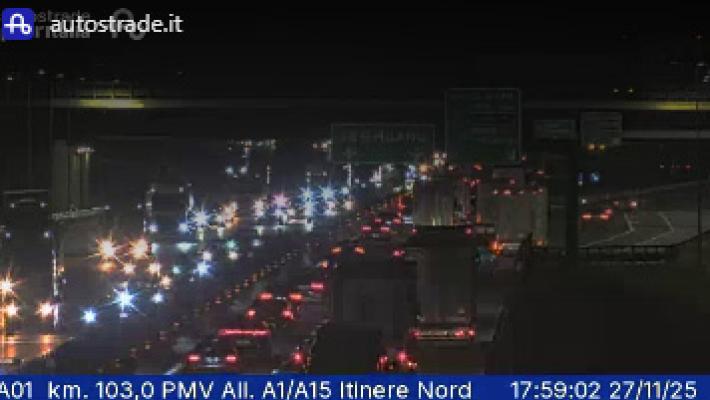 A1, code a tratti fra Campegine e Parma 