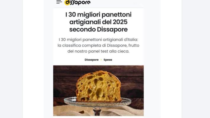 E' ancora parmigiano il panettone più buono d'Italia: Ciacco si conferma al top