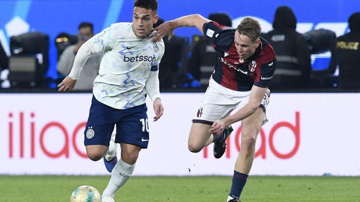 Supercoppa italiana: Inter battuta 4-3 ai rigori, Bologna in finale con il Napoli 