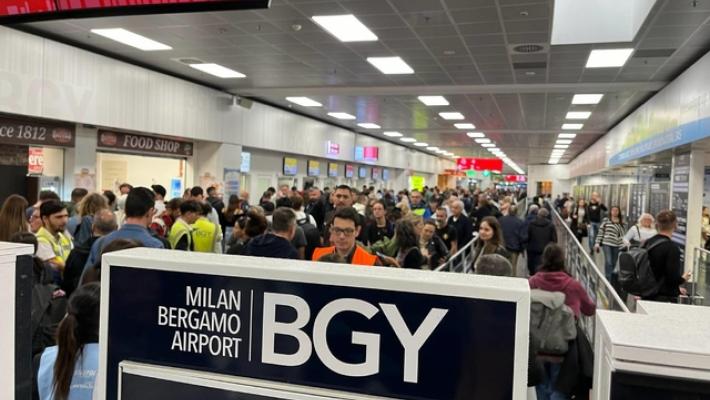 Disagi all'aeroporto di Bergamo