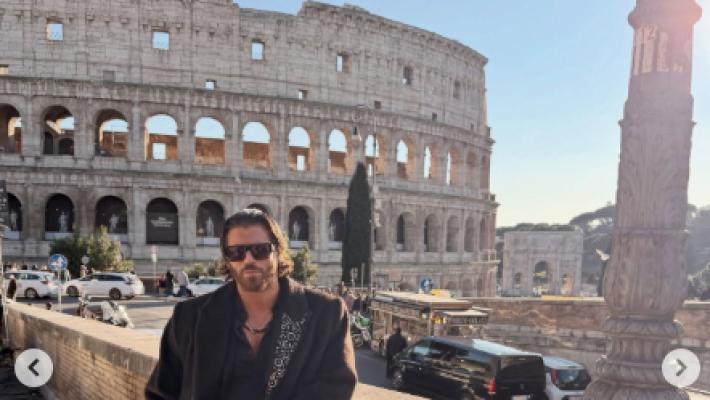 Can Yaman davanti al Colosseo: 'Fake news su di me, cara stampa italiana non seguite la stampa turca'