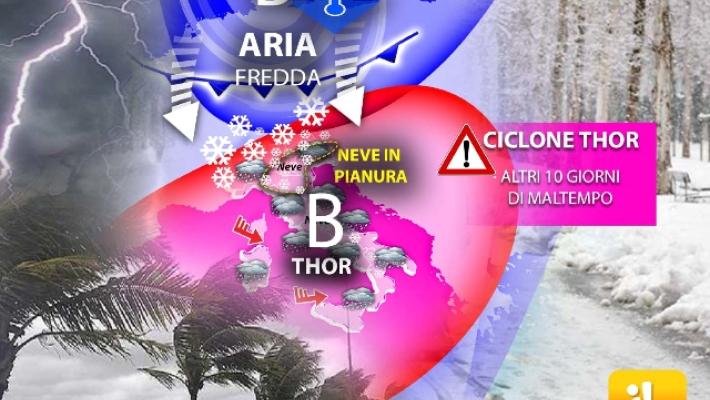 Meteo: ancora 10 giorni con tanta neve e forte vento