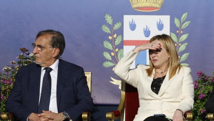 Meloni, ministri e big a L'Aquila per anniversario del sisma