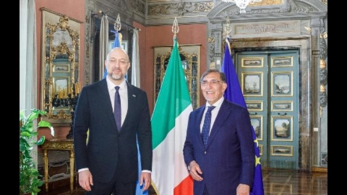 La Russa riceve al Senato il Primo Ministro d'Ucraina