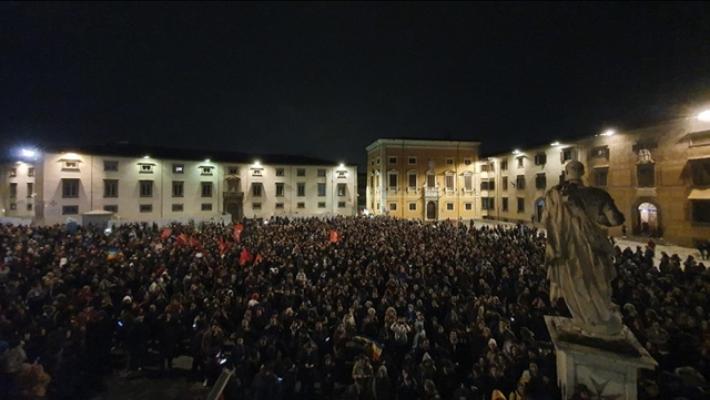 A Pisa in cinquemila in piazza per solidarietà agli studenti