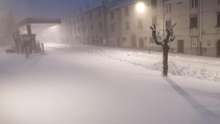 Maltempo in Molise, freddo e neve, primi fiocchi a Campobasso