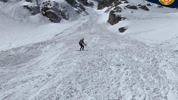 Cortina, slavina su pista chiusa in Tofana