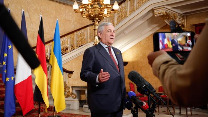 Tajani, la responsabilità della pace è nelle mani di Putin