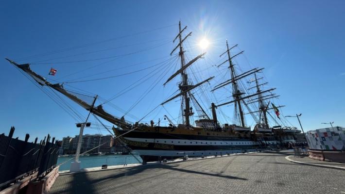 Il Vespucci a Civitavecchia, al via 16ª tappa Tour Mediterraneo