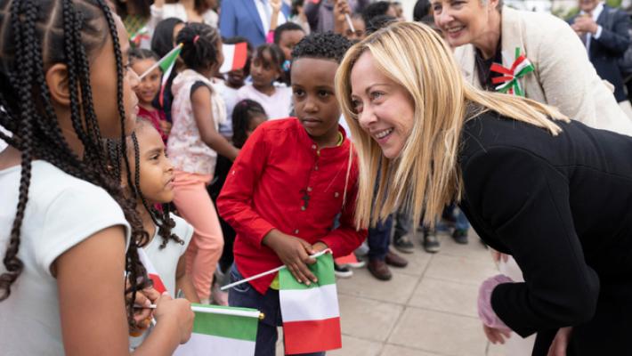 Meloni arrivata ad Addis Abeba, incontra missionari italiani