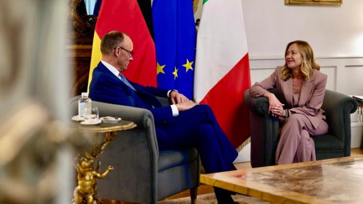 Bilaterale Meloni-Merz, focus su Kiev, Gaza e automotive