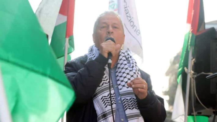 Corteo ProPal a Sesto con presidente associazione Hannoun