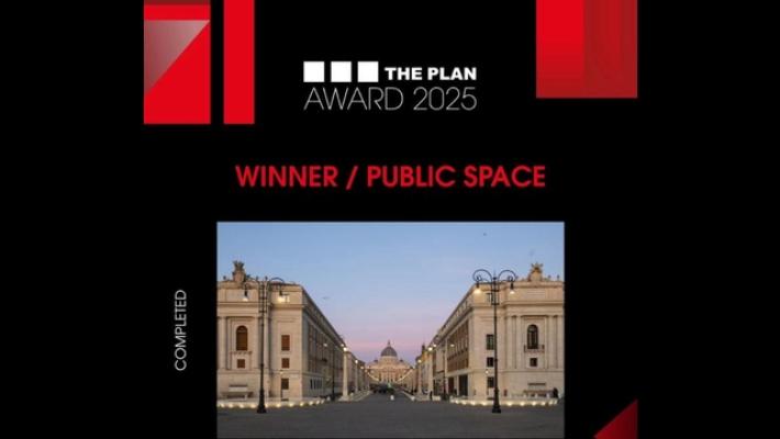 The Plan award 2025 al progetto di Piazza Pia a Roma