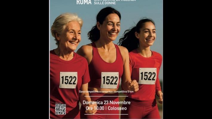 Domenica a Roma 'Corri Libera' 5 km contro violenza sulle donne
