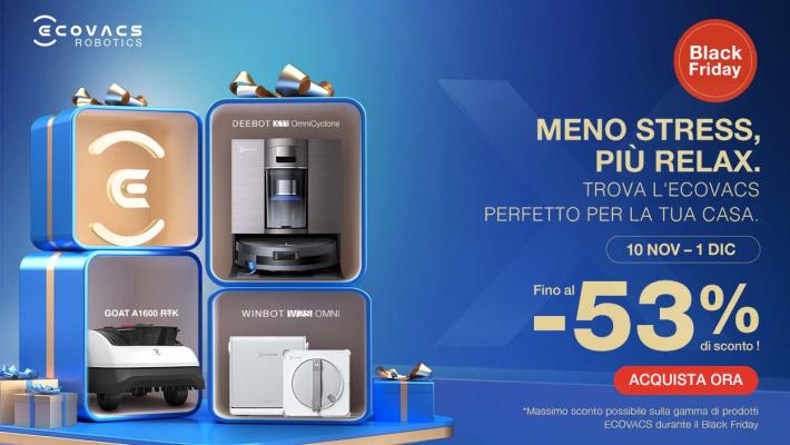 Comunicato Stampa: Che robot sei? Il Black Friday diventa smart (e divertente) con ECOVACS