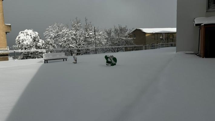 Copiosa nevicata in Sardegna, 50cm su Gennargentu e 20 nei paesi