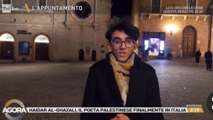 Il poeta palestinese Haidar Al-Ghazali è in Italia
