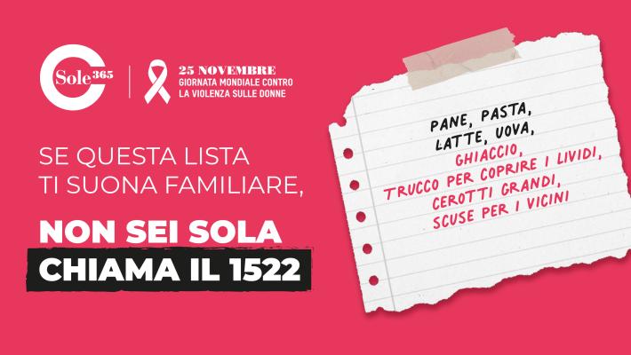 Comunicato Stampa: 25 Novembre: Insieme, più forti contro la violenza di genere.